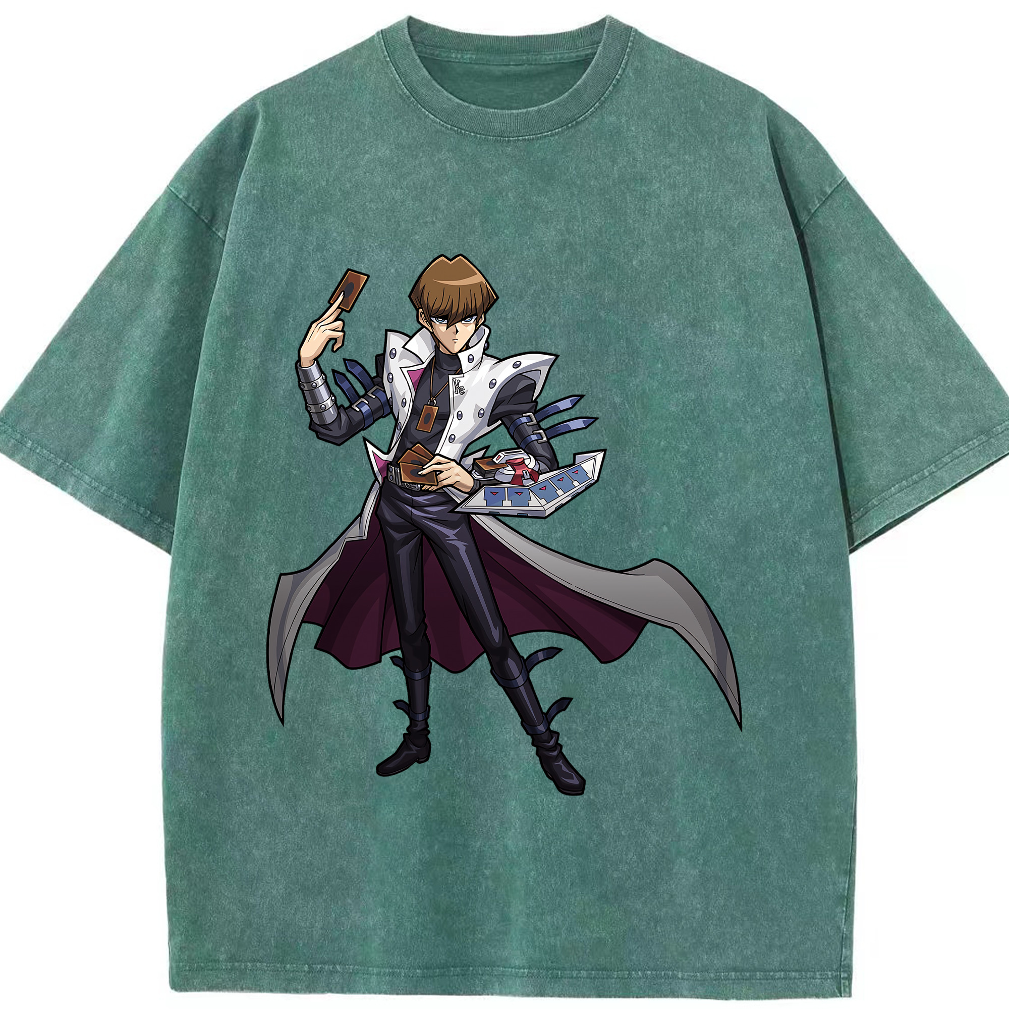 （画像用） 遊☆戯☆王 Yu-Gi-Oh! 綿100% ヴィンテージ風 半袖Tシャツ（フロントプリント）